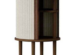 Τραπεζάκι Βοηθητικό Audacious Horizons S 5803C708-02 Φ38×59,3cm Dark Oak-Sand Umage