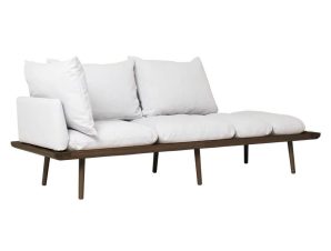 Καναπές Γωνιακός Τριθέσιος Lounge Around 5750C723-03 231,6×74,5×40,3cm Dark Oak-Light Grey Umage