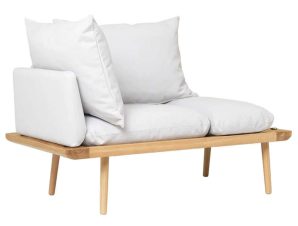 Ανάκλινδρο Lounge Around 5562C723-03 127×74,5×40,3cm Oak-Light Grey Umage