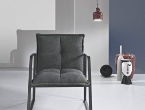 Πολυθρόνα Fabia FABIA/ANTRACITE 65x68x78cm Anthracite Ikone Casa