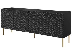 Μπουφές Holes 162581309 190x41x75cm Black-Gold