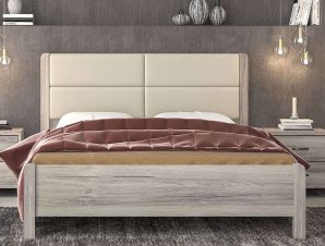 Κρεβάτι Νo45Δ 160x200x100cm Ash-Beige