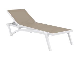 Ξαπλώστρα Pacific Siesta 53-0100 193x68x35cm White-Dove Grey