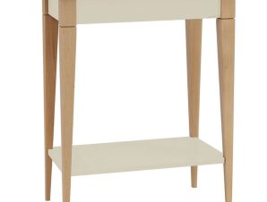 Κονσόλα Mimo S MIMOCSBE2 65x35x74cm Chalk White-Beech