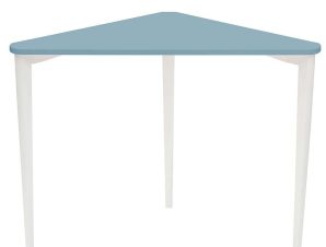 Γραφείο Γωνιακό Naja NAJAOWH13 114x85x75cm Light Blue-White