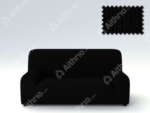 Ελαστικά Καλύμματα Καναπέ Creta – C/11 Μαύρο – Πολυθρόνα -10+ Χρώματα Διαθέσιμα-Καλύμματα Σαλονιού