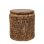 Σκαμπώ-Τραπέζι Ψάθινο Abaca Καφέ Με Αποθηκευτικό Χώρο & Ξύλινο Καπάκι Φ42×49εκ. iliadis 84872 (Υλικό: Ψάθινο, Χρώμα: Καφέ) – Iliadis – il_84872