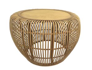 Τραπέζι Bamboo Natural Art Et Lumiere Φ75×46,5εκ. 14834 (Υλικό: Bamboo, Χρώμα: Natural) – Art Et Lumiere – lumiere_14834