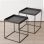 Τραπέζι Βοηθητικό Σετ 2τμχ Μεταλλικό Μαύρο 40×45εκ.-45×50εκ. Carlos MSA 20-25-012 (Υλικό: Μεταλλικό, Χρώμα: Μαύρο) – MSA DECORATION – 20-25-012