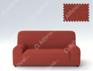 Ελαστικά καλύμματα καναπέ Peru-Τετραθέσιος-Κεραμιδί -10+ Χρώματα Διαθέσιμα-Καλύμματα Σαλονιού
